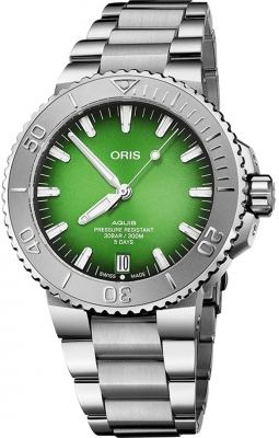 Buy this new Oris Aquis Date 43.5mm 01 400 7763 4117-Set mens watch for the discount price of £3,038.00. UK Retailer.