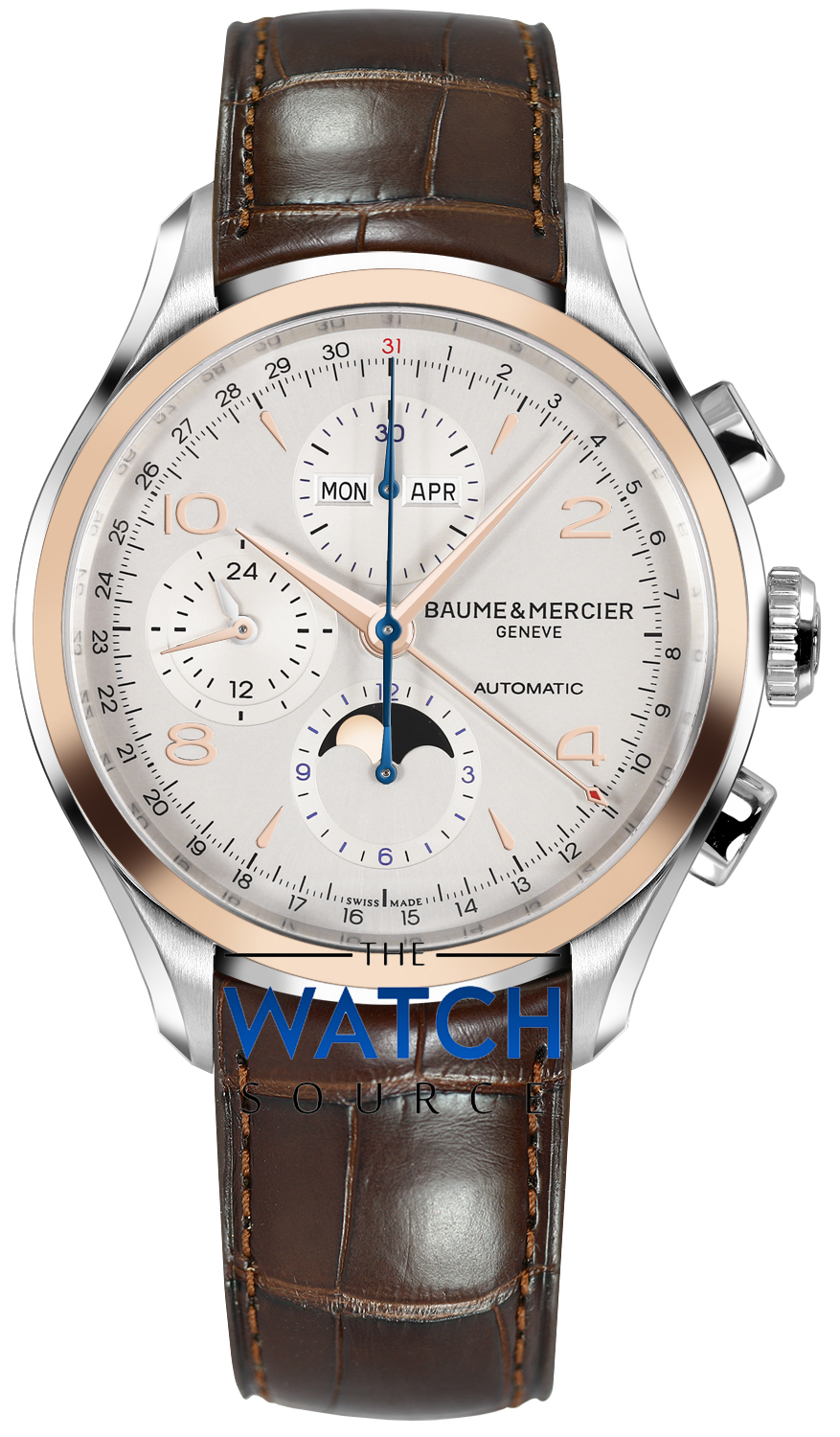 Buy this new Baume & Mercier Clifton Complete Calendar Moonphase 43mm