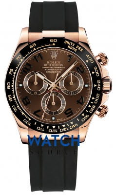 Buy this new Rolex Cosmograph Daytona Everose Gold 116515LN Chocolate Oysterflex mens watch for the discount