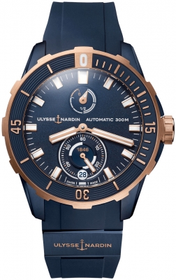 Ulysse Nardin Diver Chronometer 44mm 1185-170-3/Blue watch