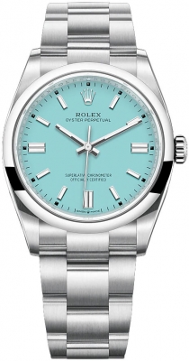 Rolex Oyster Perpetual 36mm 126000 Turquoise Blue watch