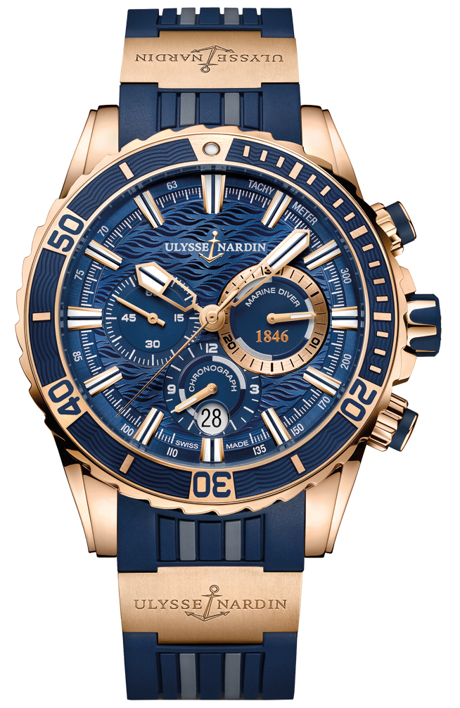 Ulysse Nardin Marine Diver Chronograph Manufacture 44mm 1502 151 3 93