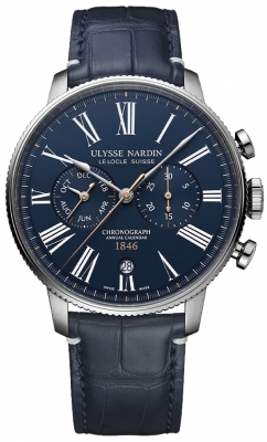 Ulysse Nardin Marine Torpilleur Annual Chronograph 44mm 1533-320le-3a-175/1b watch