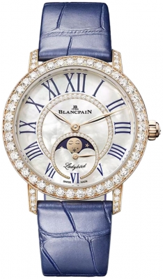 Buy this new Blancpain Ladybird Automatic Moonphase 34.9mm 3662-2954-55a ladies watch for the discount price of £27,810.00. UK Retailer.