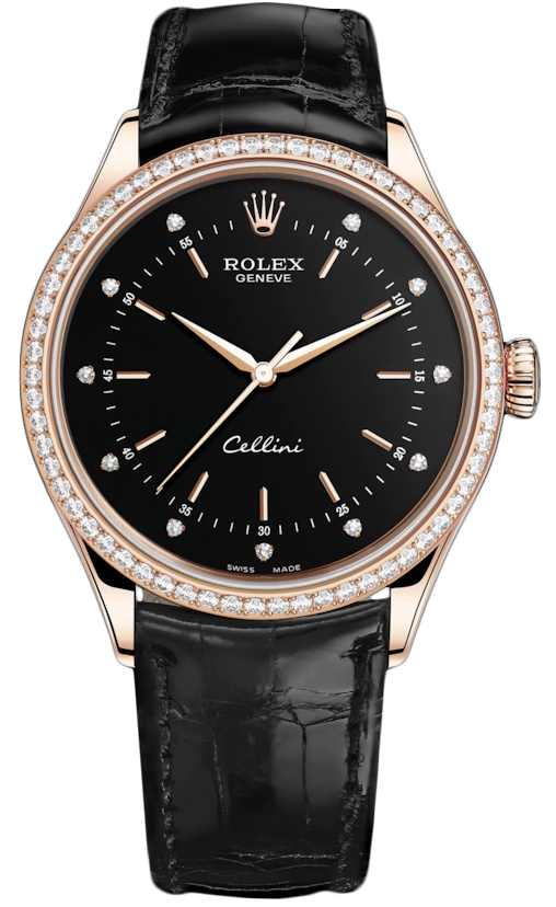 Buy this new Rolex Cellini Time 39mm 50705rbr Black Diamond Black Strap mens watch for the discount price of 22 000.00. UK Retailer