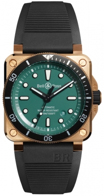 Bell & Ross BR03-92 Diver 42mm BR0392-D-LT-BR/SRB watch