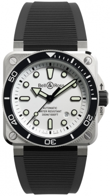 Bell & Ross BR03-92 Diver 42mm BR03A-D-WH-ST/SRB watch