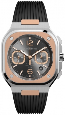 Bell & Ross BR 05 Chronograph 42mm BR05C-RTH-STPG/SRB watch