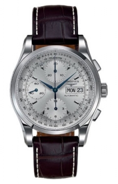 Buy this new Longines Heritage Chronograph L2.747.4.72.2 mens watch for the discount price of £1,025.00. UK Retailer.