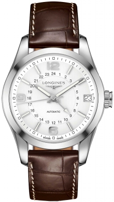 Buy this new Longines Conquest Classic Automatic GMT 42mm L2.799.4.76.3 mens watch for the discount price of £1,768.00. UK Retailer.