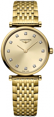 Buy this new Longines La Grande Classique Quartz 24mm L4.209.2.37.E ladies watch for the discount price of £1,487.50. UK Retailer.