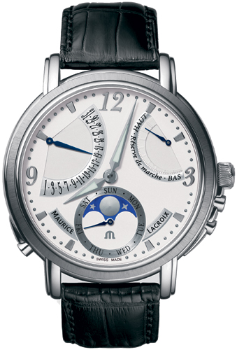 Maurice Lacroix Masterpiece Lune Retrograde Manual Wind mp7078 ss001 120