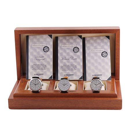 Pre-owned Longines 130th Anniversary Set L2.613.4.13.2 L2.614.4.13.2 L2.615.4.13.2