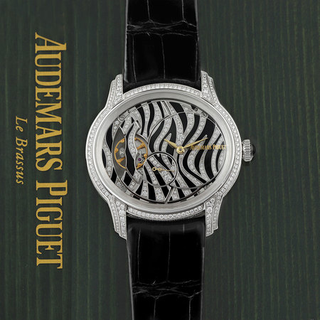 Pre-owned Audemars Piguet Ladies Millenary Hand Wound ZEBRA 77249bc.zz.a102cr.01