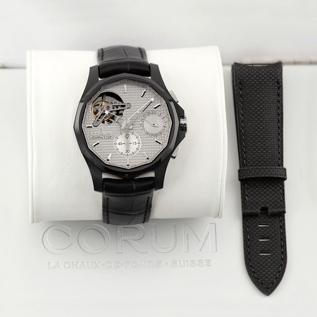 Pre-owned Corum Admirals Cup Seafender 47 Tourbillon Chronograph 398.550.19/0001 AG10