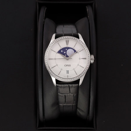 Pre-owned Oris Artelier Grande Lune Date 36mm 01 763 7723 4951-07 5 18 64FC