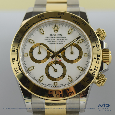 Pre-owned Rolex Daytona 116503 White Index Oyster