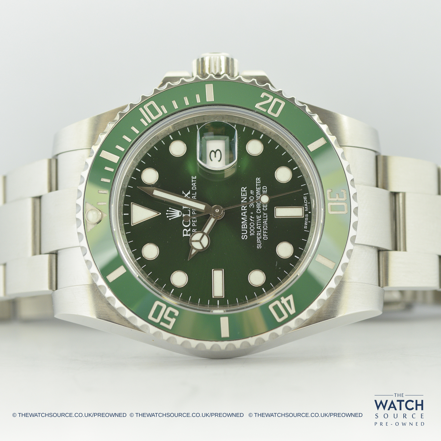 Rolex Submariner Hulk Pre Owned 116610lV Mens Watch