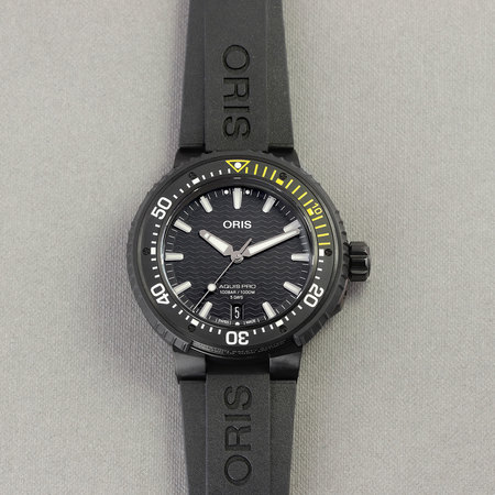 Pre-owned Oris AquisPro Date Calibre 400 49.5mm 01 400 7767 7754-07 426 64BTEB