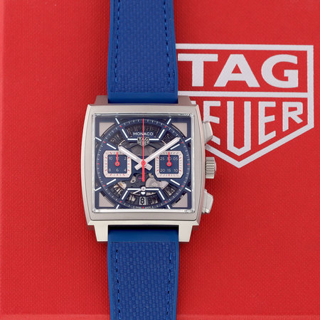 Pre-owned Tag Heuer Monaco Calibre Heuer 02 CBL2182.FT6235