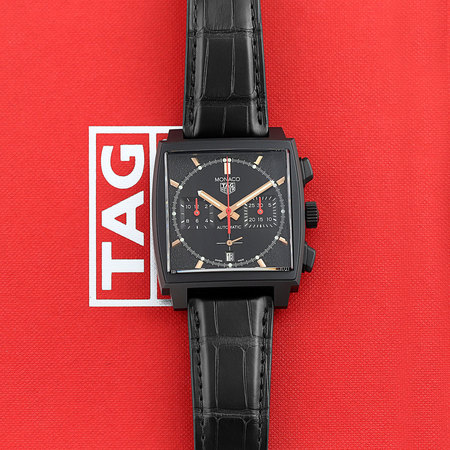 Pre-owned Tag Heuer Monaco Calibre Heuer 02 CBL2180.FC6497