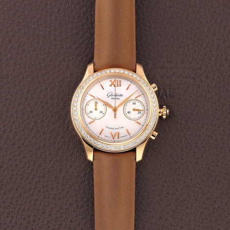 Pre-owned Glashutte Original Lady Serenade Chronograph 1-39-34-11-11-44