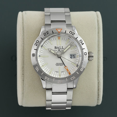 Pre-owned Ball Watch Engineer III Outlier GMT 40mm DG9000B-S1C-WH