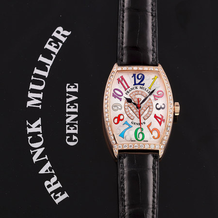 Pre-owned Franck Muller Cintree Curvex Automatic 5850SC AT FO D 1R COL DR FM D