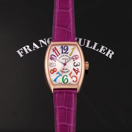 Pre-owned Franck Muller Cintree Curvex Color Dream 7851SC COL DR 5N Silver