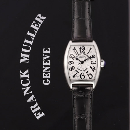 Pre-owned Franck Muller Cintree Curvex Automatic 7500 SC AT FO HO AC Silver