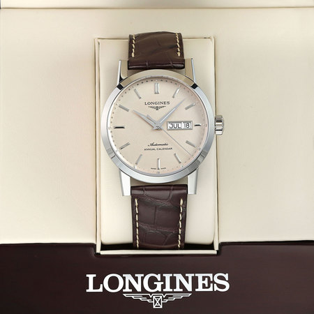 Pre-owned Longines The Longines Classic 1832 Day Date 40mm L4.827.4.92.2