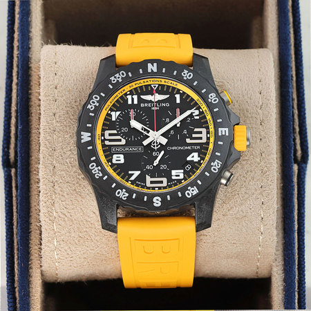 Pre-owned Breitling Endurance Pro Quartz YELLOW 44mm x82310a41b1s1