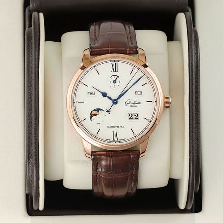 Pre-owned Glashutte Original Senator Excellence Perpetual Calendar 42mm 1-36-02-02-05-30