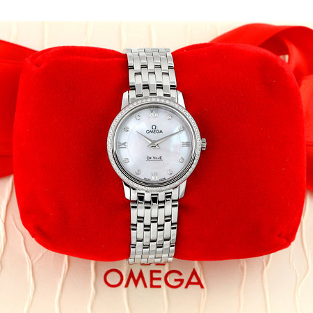 Pre-owned Omega De Ville Prestige Quartz 27.4mm 424.15.27.60.55.001