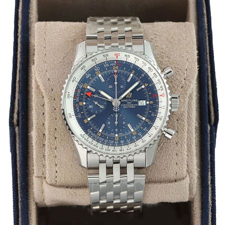 Pre-owned Breitling Navitimer 1 Chronograph GMT 46 a24322121c2a1