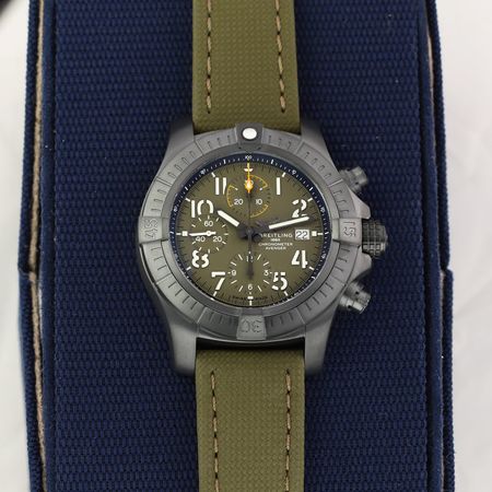 Pre-owned Breitling Avenger Chronograph Night Mission 45 v13317101L1x2