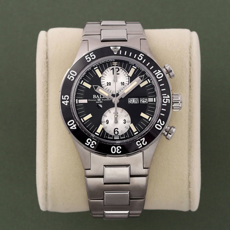 Pre-owned Ball Watch Roadmaster Rescue Chronograph 41mm DC3030C-S-BKWH