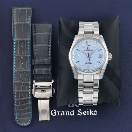 Pre-owned Grand Seiko USA EDITION  Heritage Hi-Beat 36000 SOKO Frost 40mm SBGH295