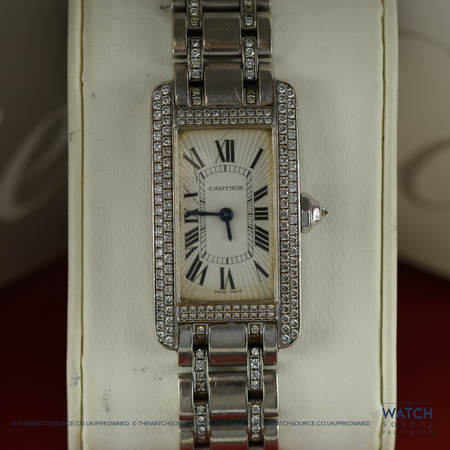 Pre-owned Cartier Tank Americaine WB7044MP