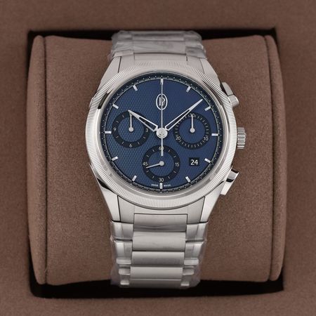 Pre-owned Parmigiani Tonda PF Chronograph Milano Blue 42mm pfc915-1020001-100182