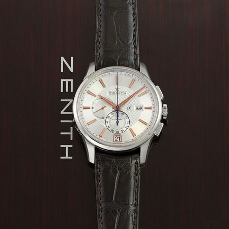 Pre-owned Zenith Captain Winsor Annual Calendar Chronograph 42mm 03.2070.4054/02.c711