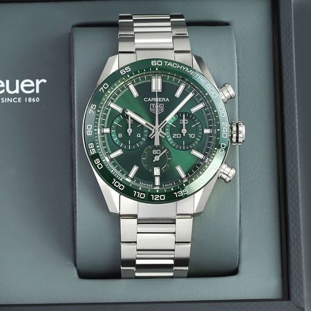 Pre-owned Tag Heuer Carrera Calibre Heuer 02 44mm CBN2A1N.BA0643