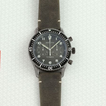Pre-owned Zenith Pilot Chronograph Cronometro Tipo CP-2 Flyback 43mm 11.2240.405/21.c773