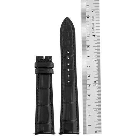 Pre-owned Jaeger LeCoultre  Black Alligator Leather