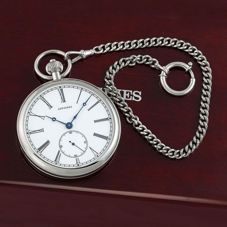 Pre-owned Longines Heritage 180th Anniversary Pocket Watch Numbered Edition L7.022.4.11.1