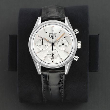 Pre-owned Tag Heuer Carrera Chrono 160 Years Anniversary 39mm CBK221B.FC6479