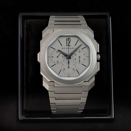 Pre-owned Bulgari Octo Finissimo Chronograph GMT 42mm 103068