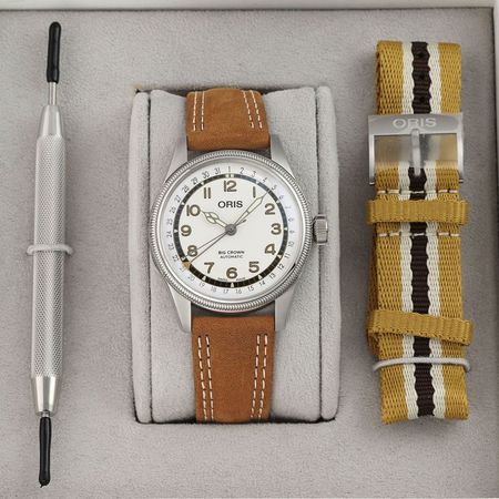 Pre-owned Oris Roberto Clemente Limited Big Crown Pointer Date 40mm 01 754 7741 4081-Set