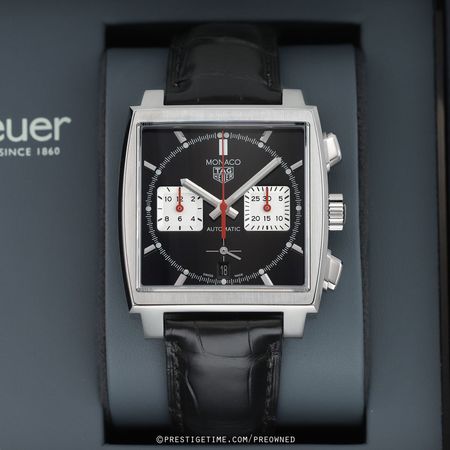 Pre-owned Tag Heuer Monaco Chronograph 39mm CBL2113.FC6177