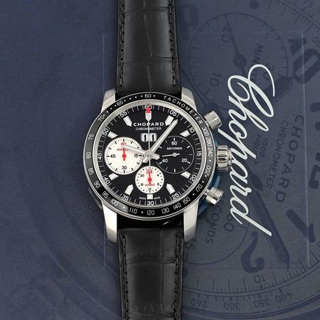 Pre-owned Chopard Limited Edition Jacky Ickx Mille Miglia Chronograph 42.4mm 168543-3001
